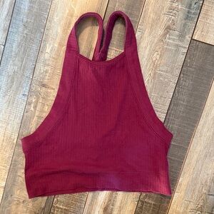 Free People Maroon Tank Top